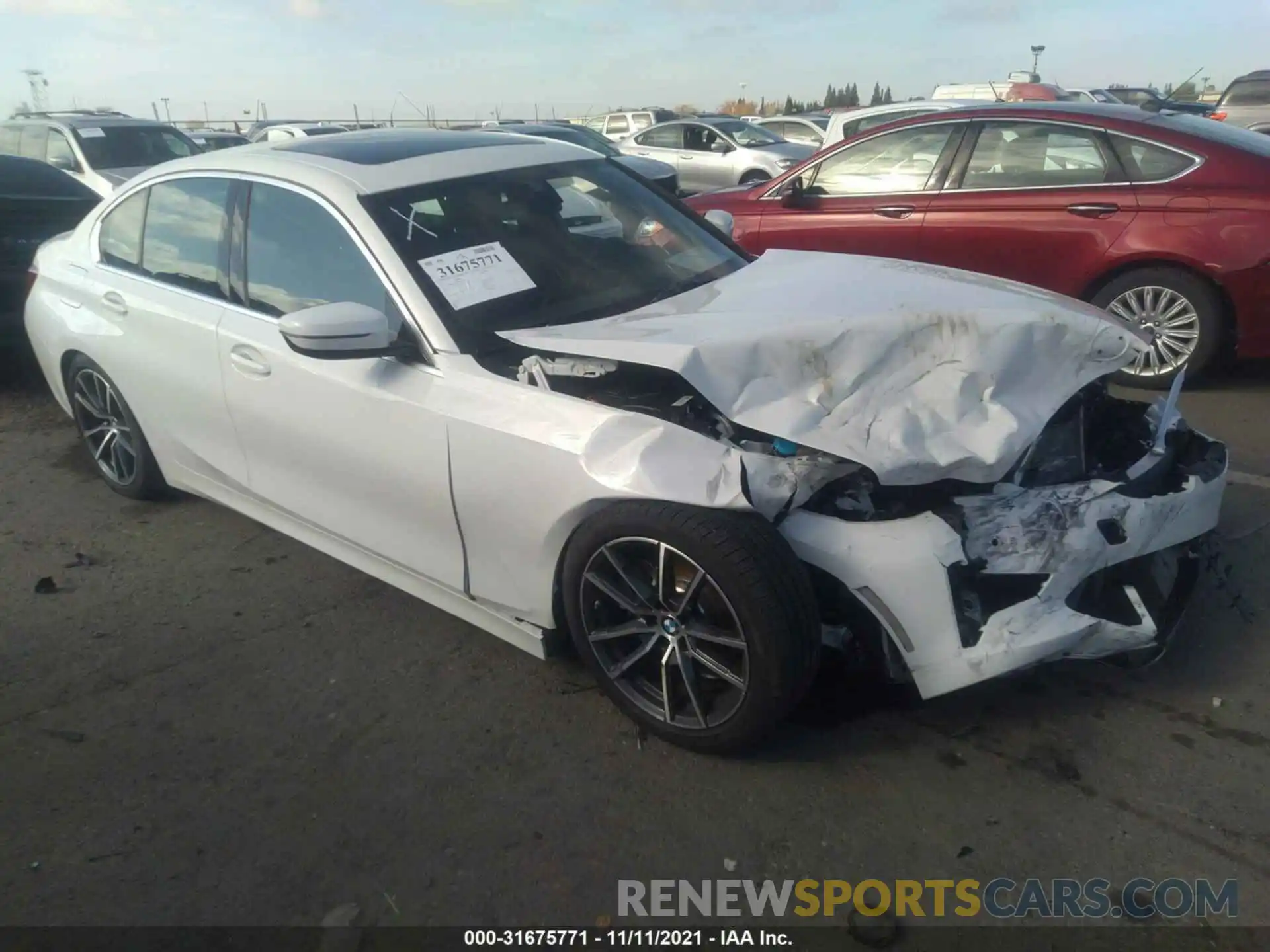 1 Photograph of a damaged car 3MW5P7J06M8C11575 BMW 3 SERIES 2021