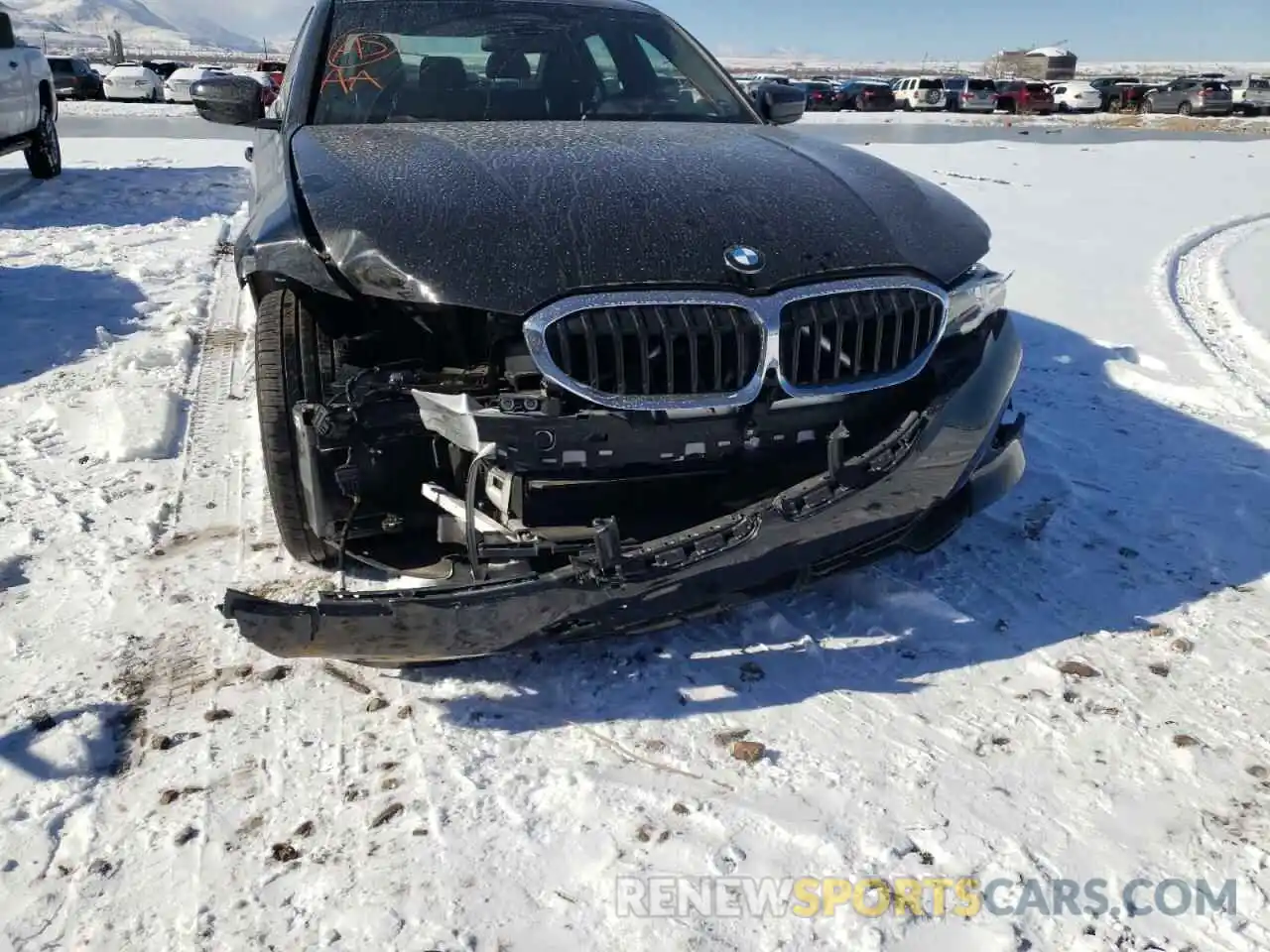 9 Photograph of a damaged car 3MW5P9J02M8B86430 BMW 3 SERIES 2021