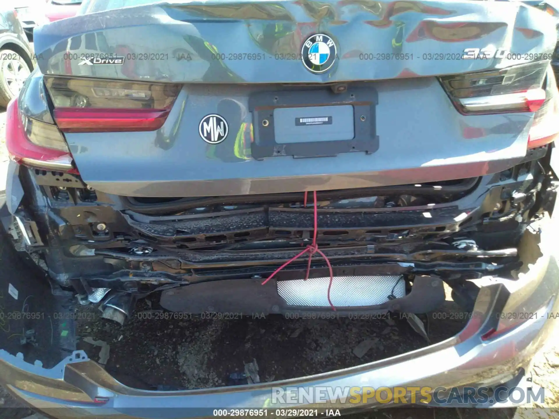 6 Photograph of a damaged car 3MW5P9J06M8B64477 BMW 3 SERIES 2021