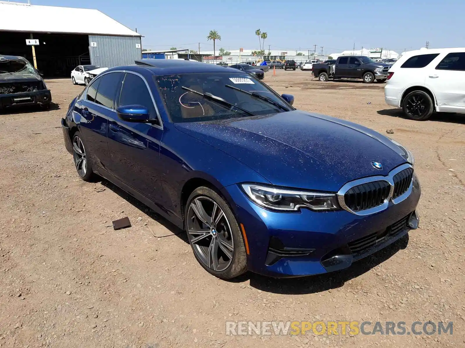 1 Photograph of a damaged car 3MW5P9J06M8B82106 BMW 3 SERIES 2021