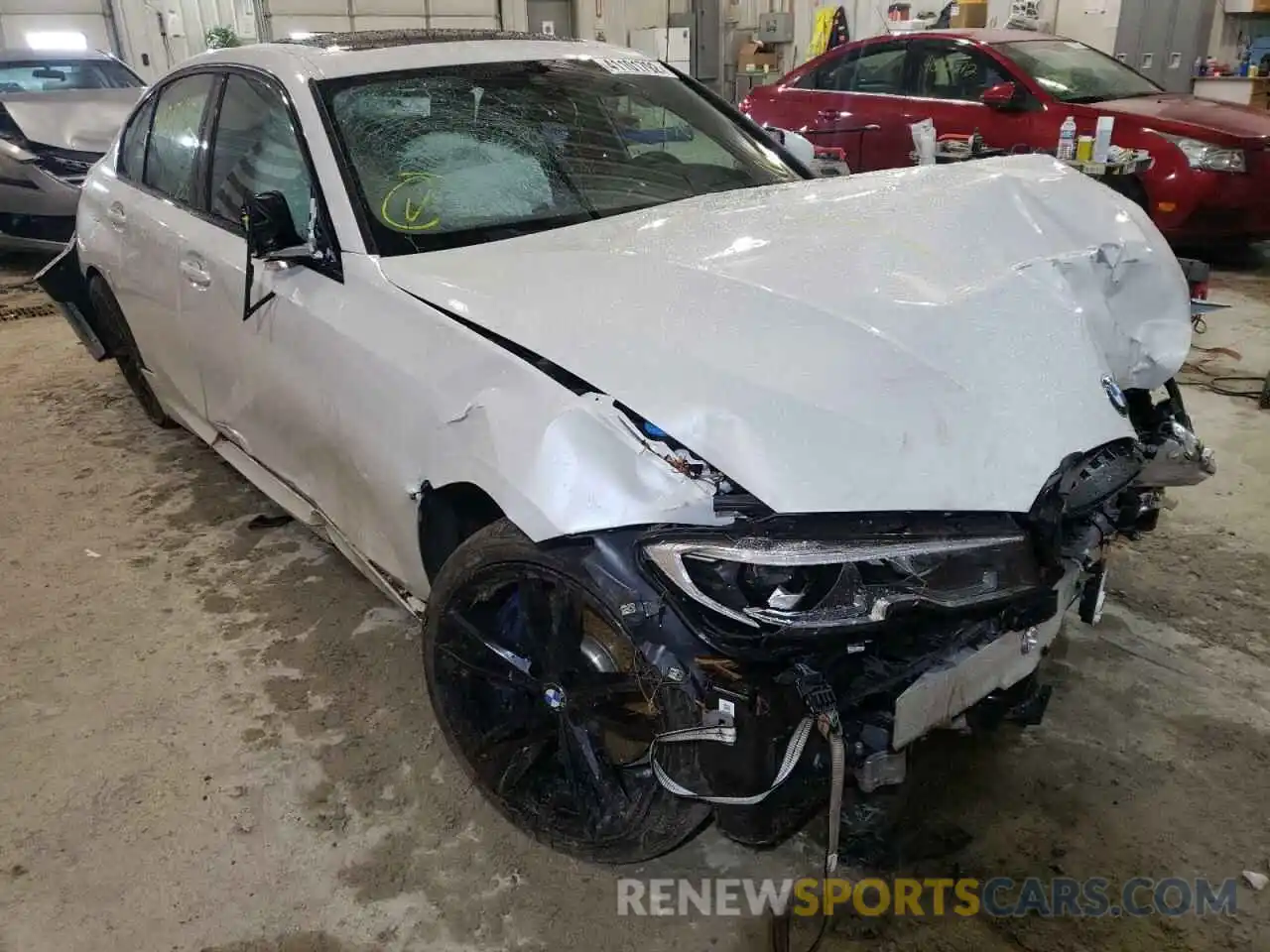 1 Photograph of a damaged car 3MW5P9J08M8B64609 BMW 3 SERIES 2021