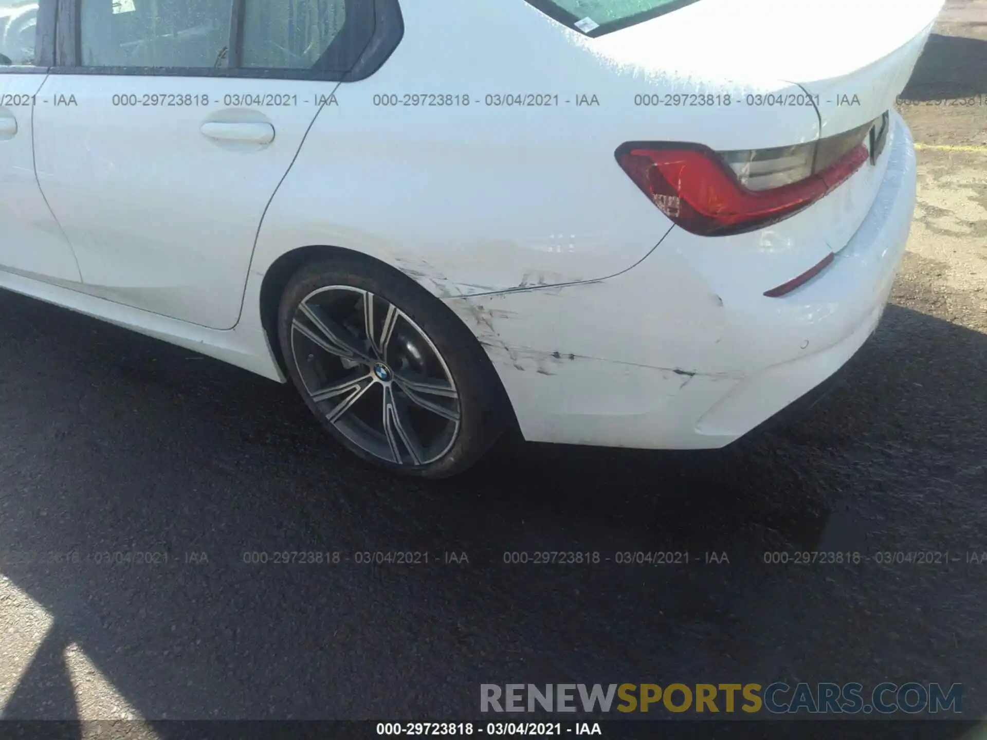 6 Photograph of a damaged car 3MW5R1J00M8B49162 BMW 3 SERIES 2021