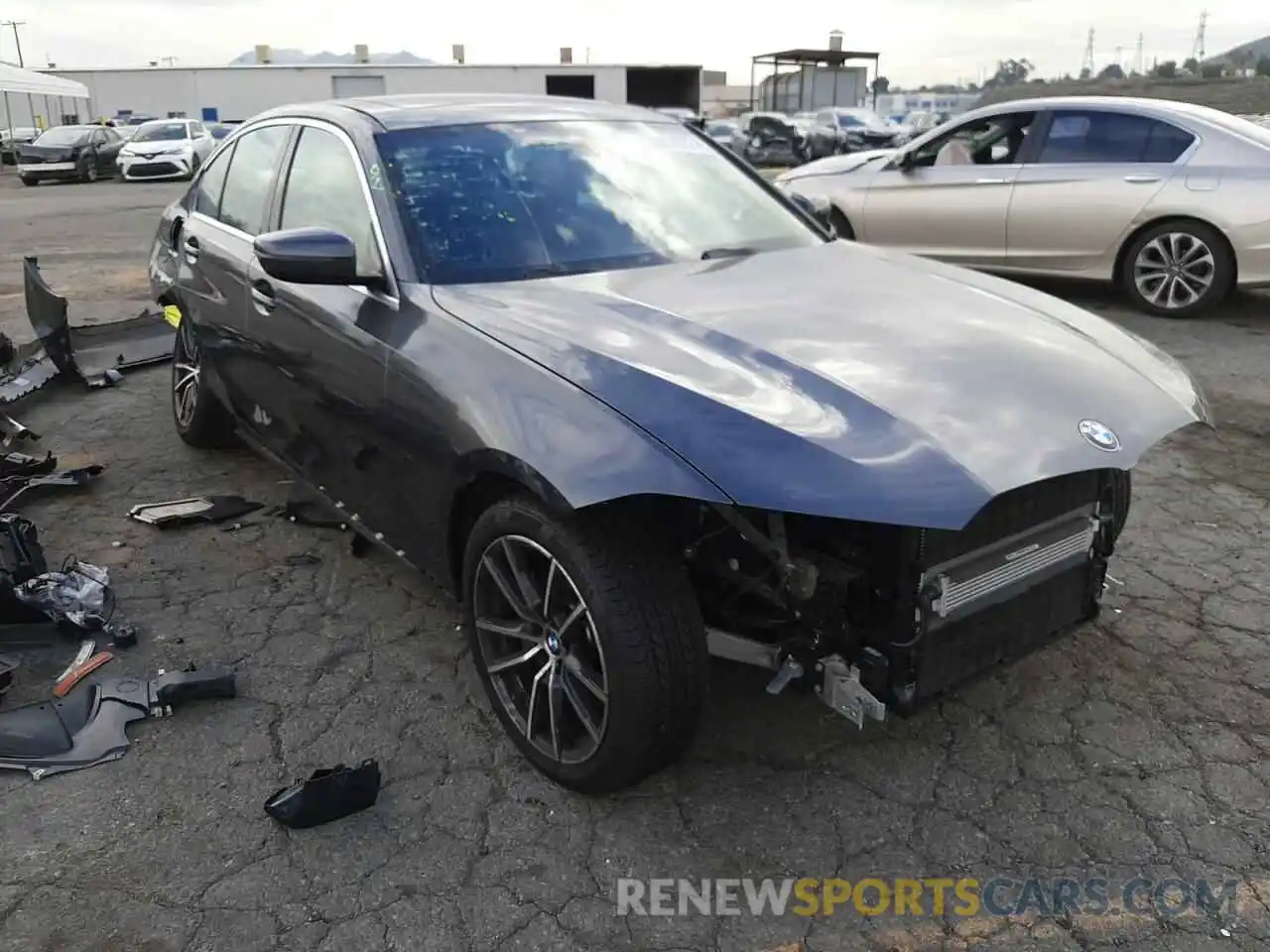 1 Photograph of a damaged car 3MW5R1J00M8B59044 BMW 3 SERIES 2021