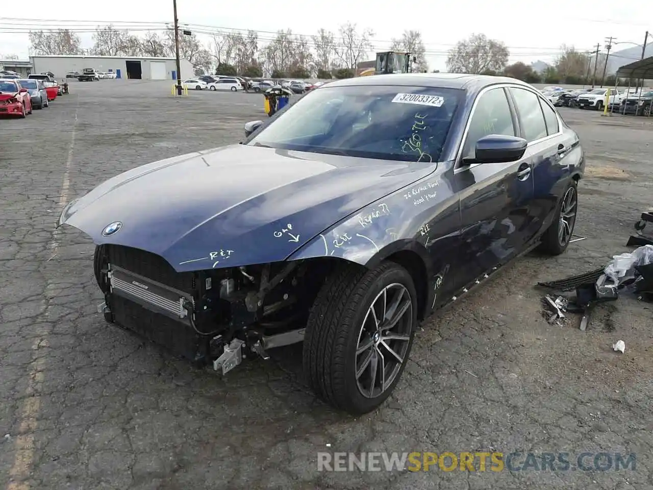 2 Photograph of a damaged car 3MW5R1J00M8B59044 BMW 3 SERIES 2021