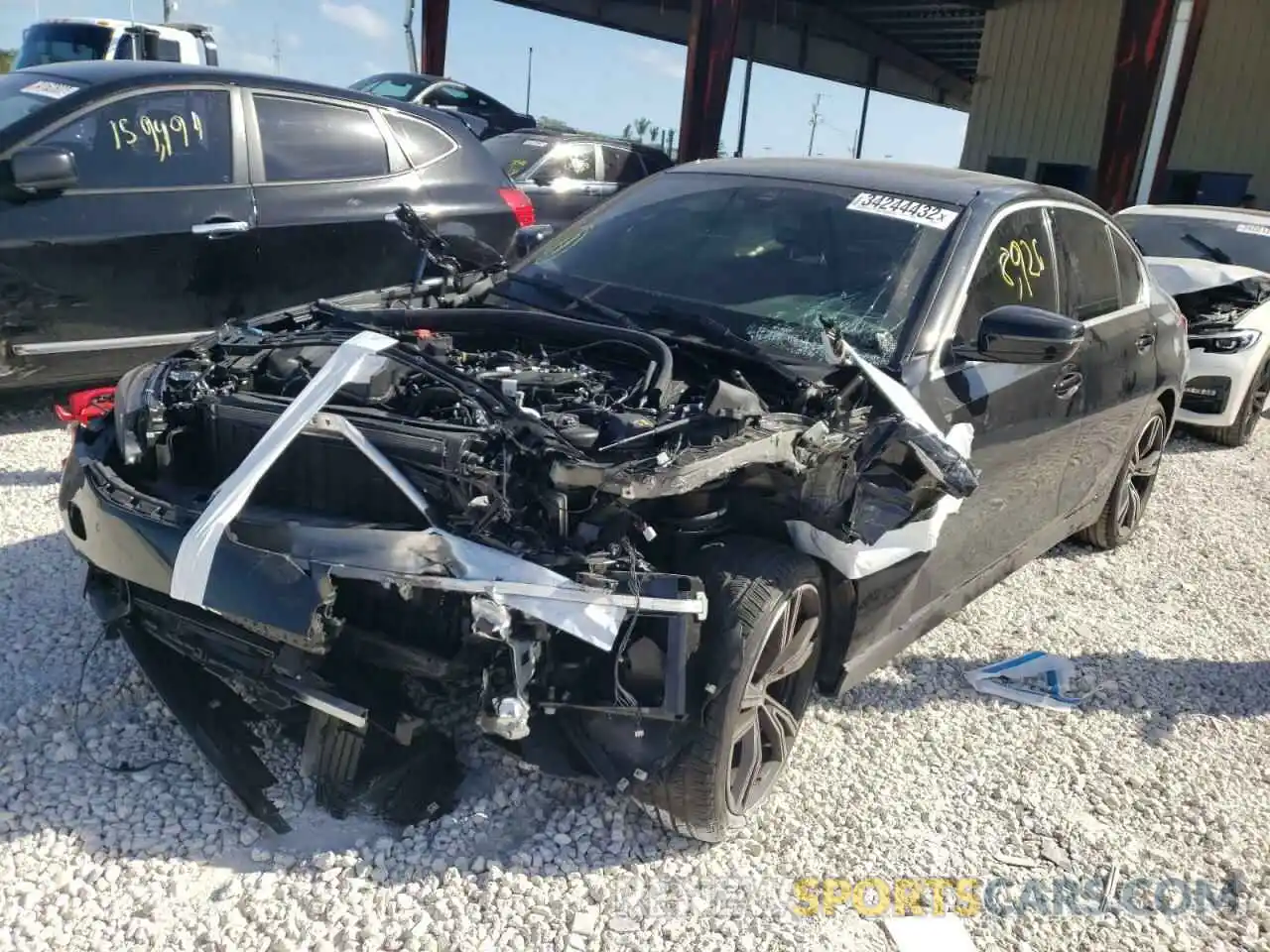 2 Photograph of a damaged car 3MW5R1J00M8B95770 BMW 3 SERIES 2021