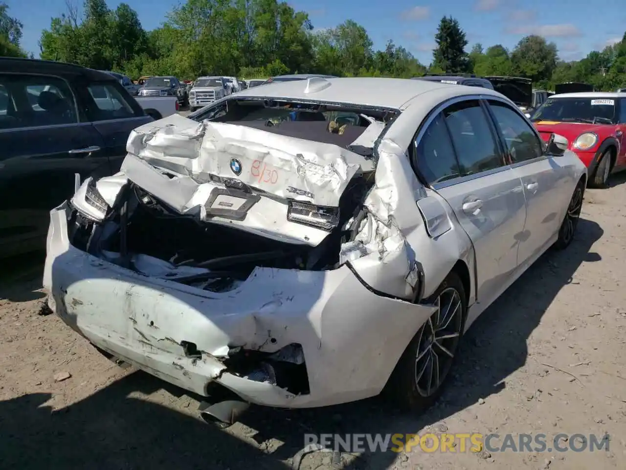 4 Photograph of a damaged car 3MW5R1J00M8C07108 BMW 3 SERIES 2021