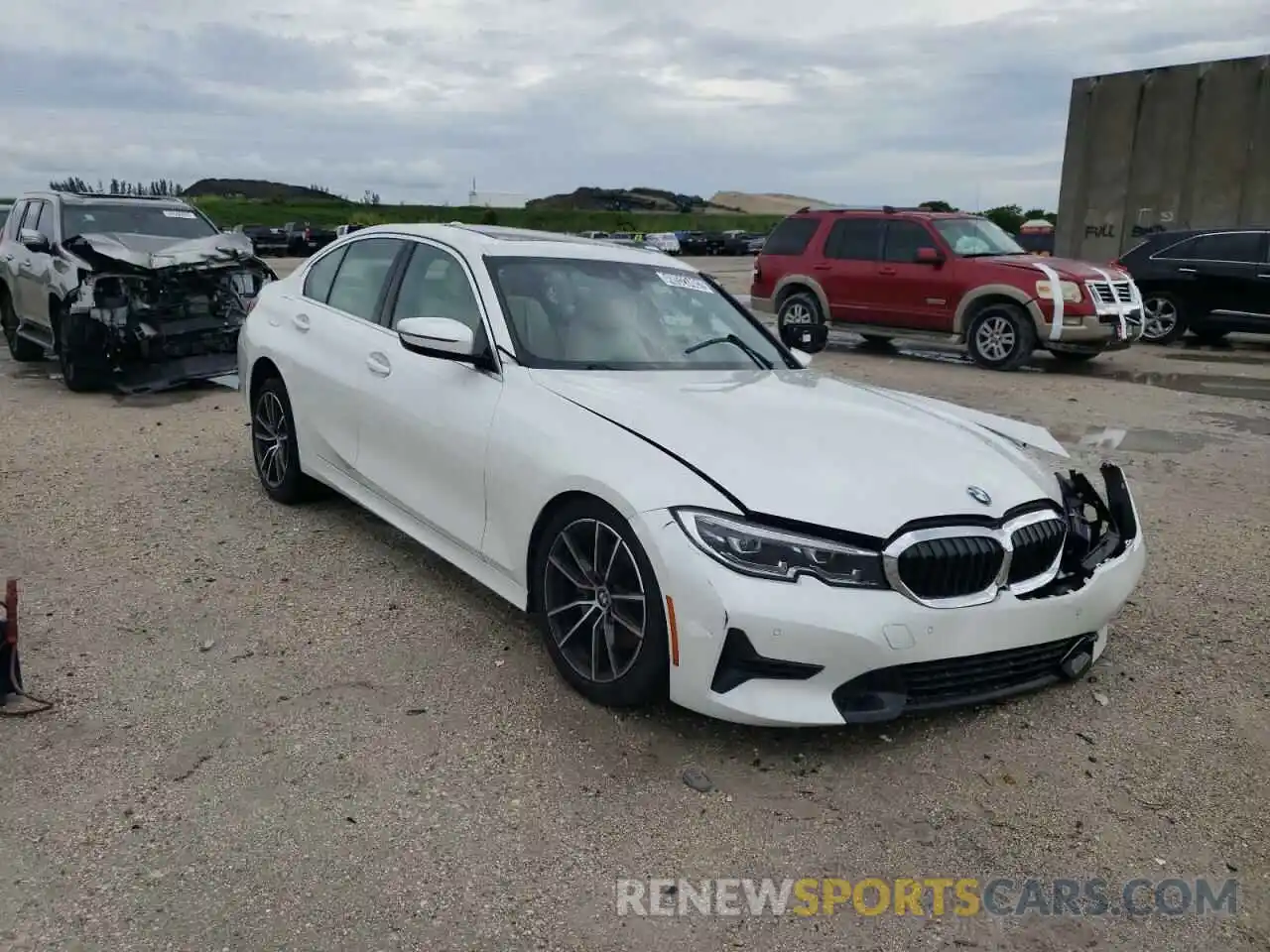 1 Photograph of a damaged car 3MW5R1J00M8C12017 BMW 3 SERIES 2021