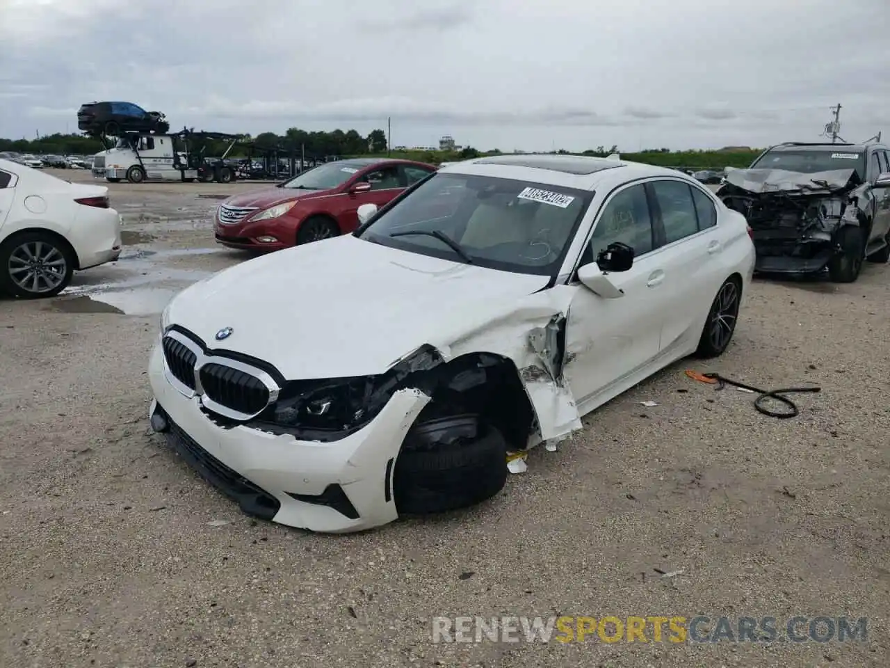 2 Photograph of a damaged car 3MW5R1J00M8C12017 BMW 3 SERIES 2021