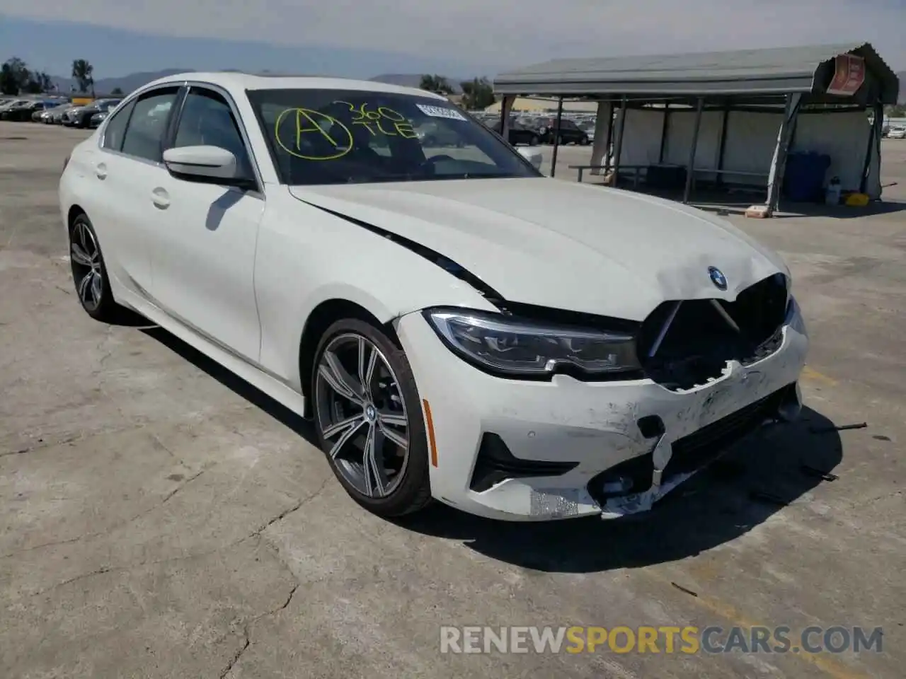 1 Photograph of a damaged car 3MW5R1J01M8B52619 BMW 3 SERIES 2021