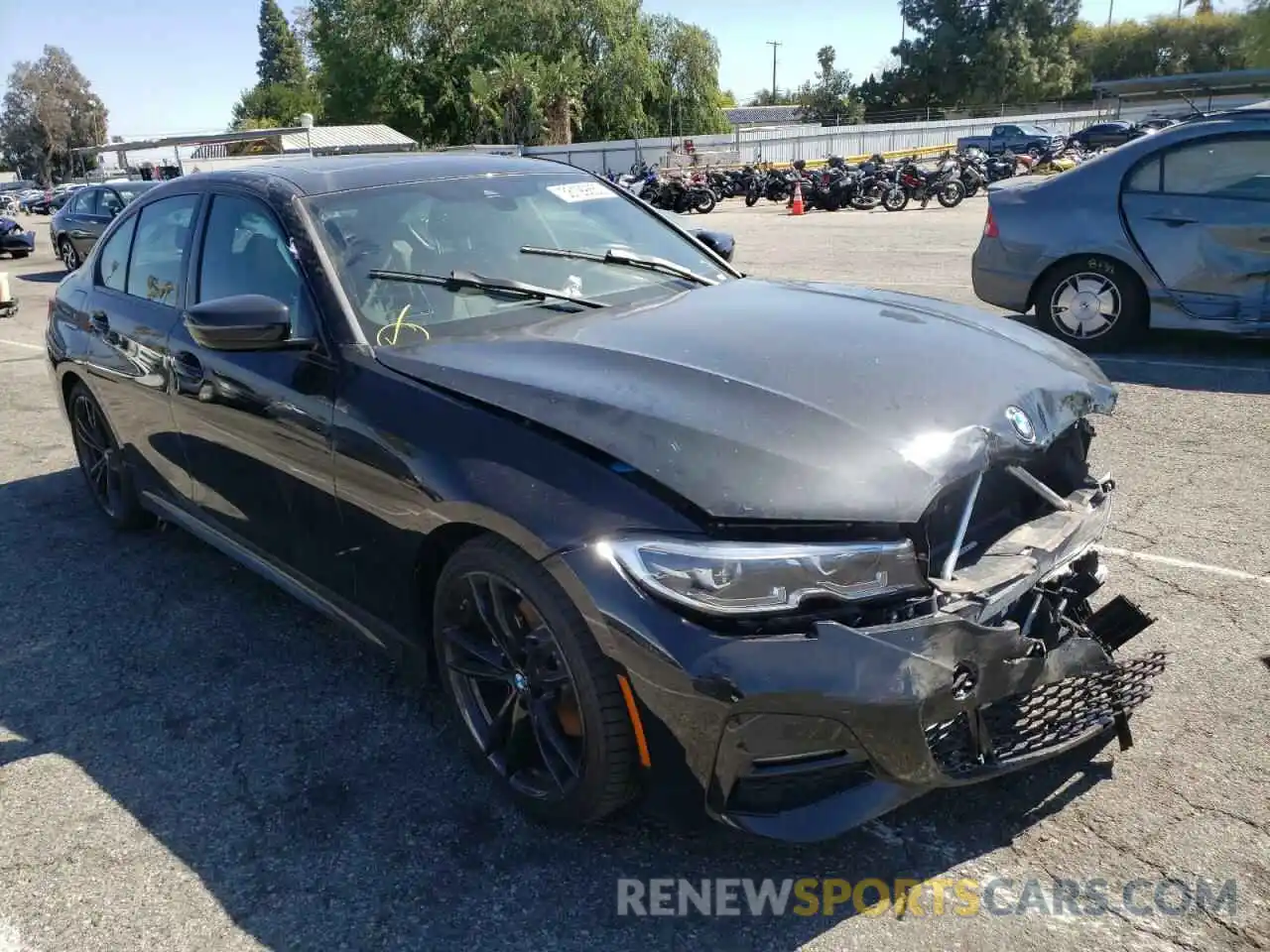 1 Photograph of a damaged car 3MW5R1J01M8B56637 BMW 3 SERIES 2021