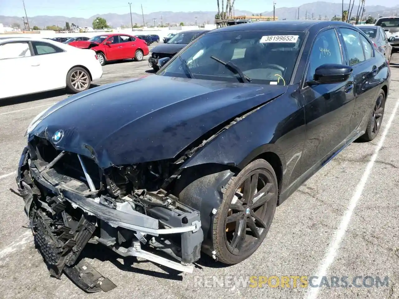 2 Photograph of a damaged car 3MW5R1J01M8B56637 BMW 3 SERIES 2021