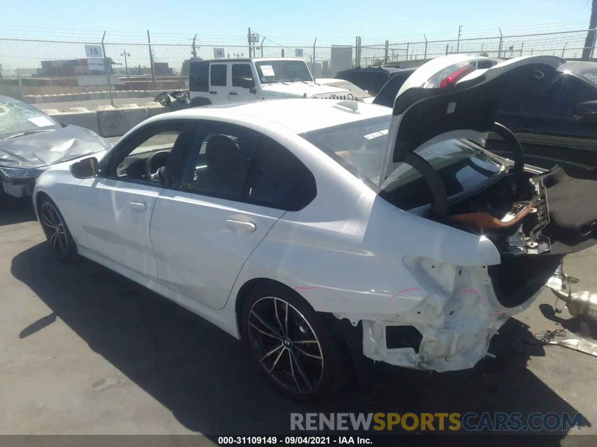 3 Photograph of a damaged car 3MW5R1J01M8B73177 BMW 3 SERIES 2021