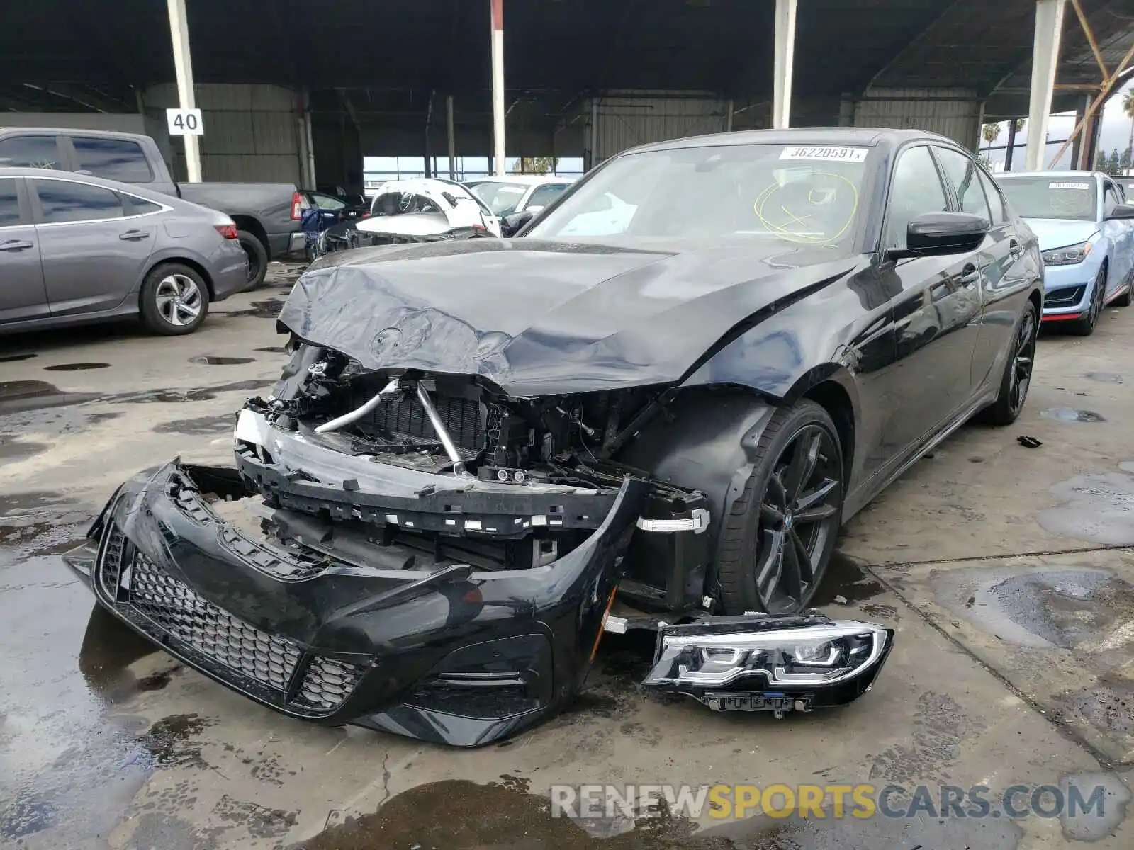 2 Фотография поврежденного автомобиля 3MW5R1J01M8B73860 BMW 3 SERIES 2021
