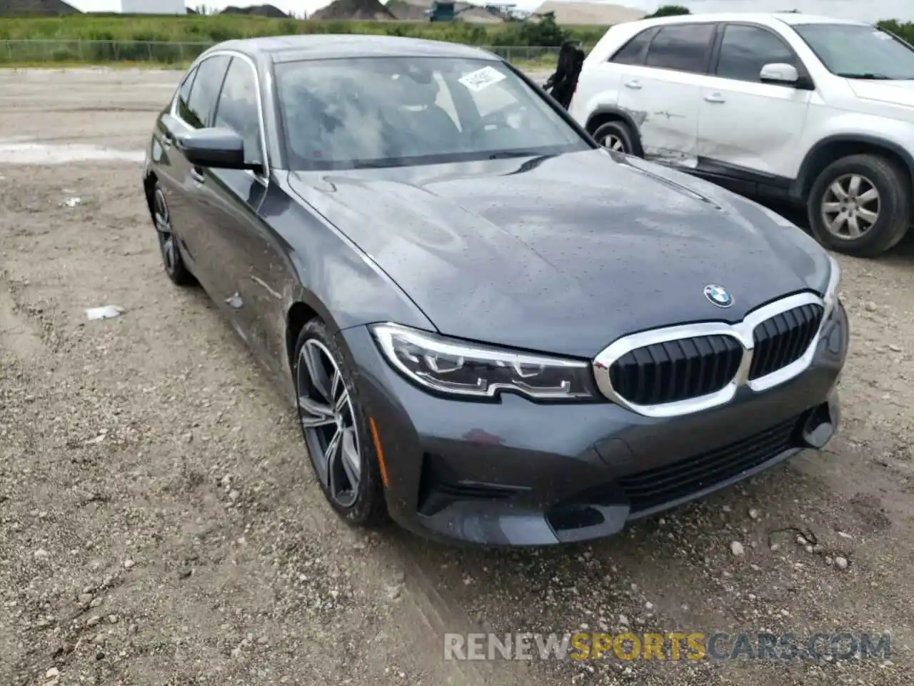 1 Photograph of a damaged car 3MW5R1J01M8B92389 BMW 3 SERIES 2021