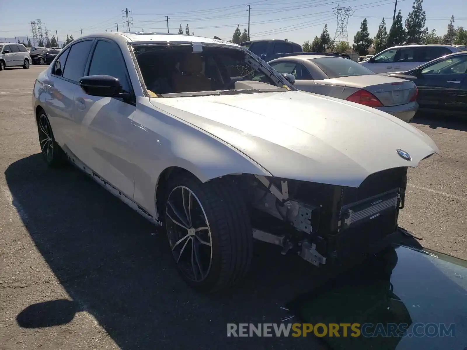 1 Photograph of a damaged car 3MW5R1J01M8B93882 BMW 3 SERIES 2021