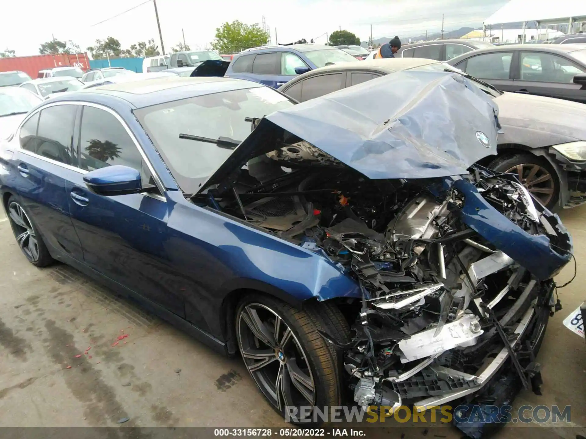 1 Photograph of a damaged car 3MW5R1J01M8B99679 BMW 3 SERIES 2021