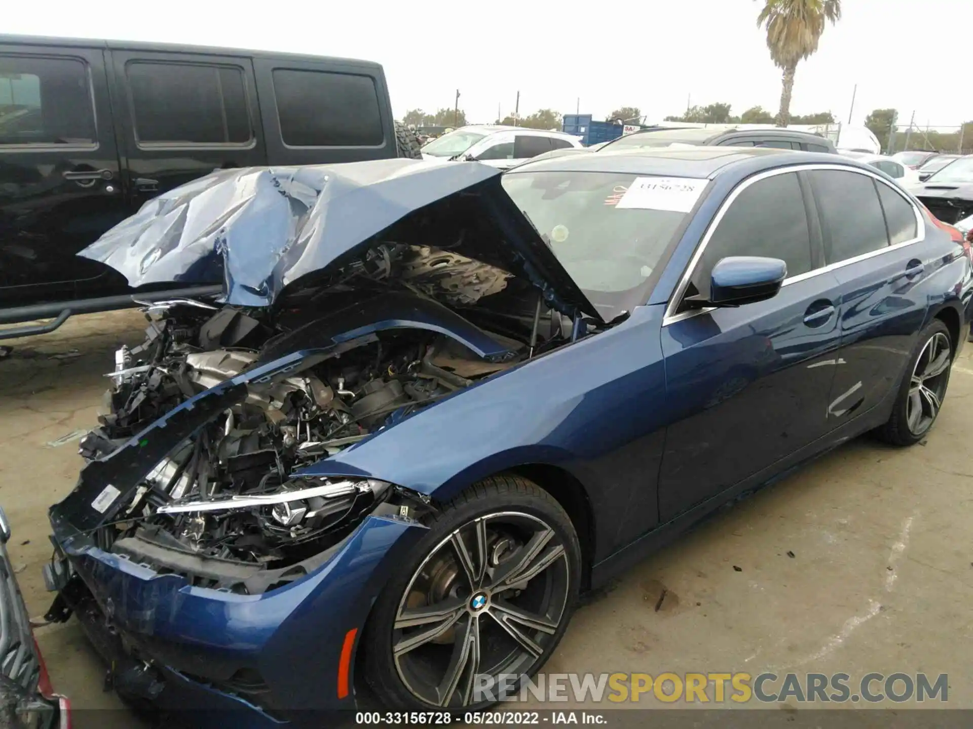 2 Photograph of a damaged car 3MW5R1J01M8B99679 BMW 3 SERIES 2021