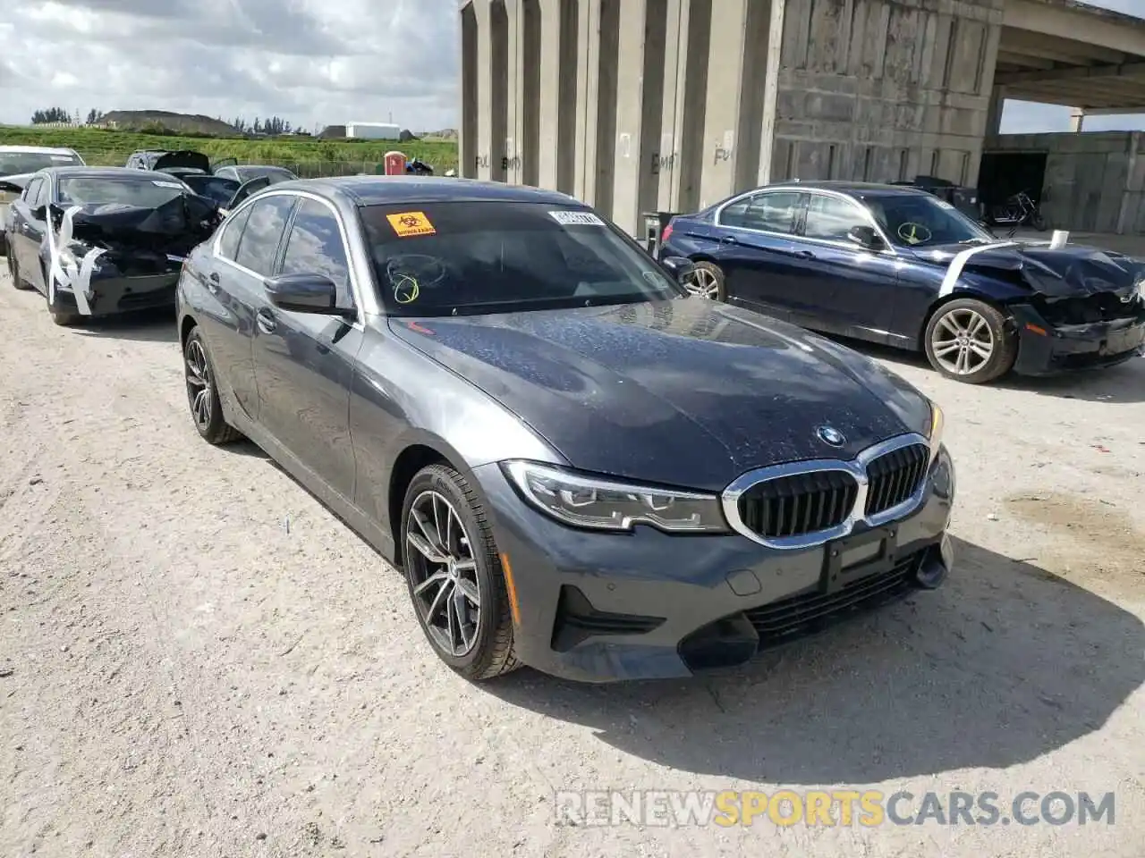 1 Photograph of a damaged car 3MW5R1J01M8C07988 BMW 3 SERIES 2021