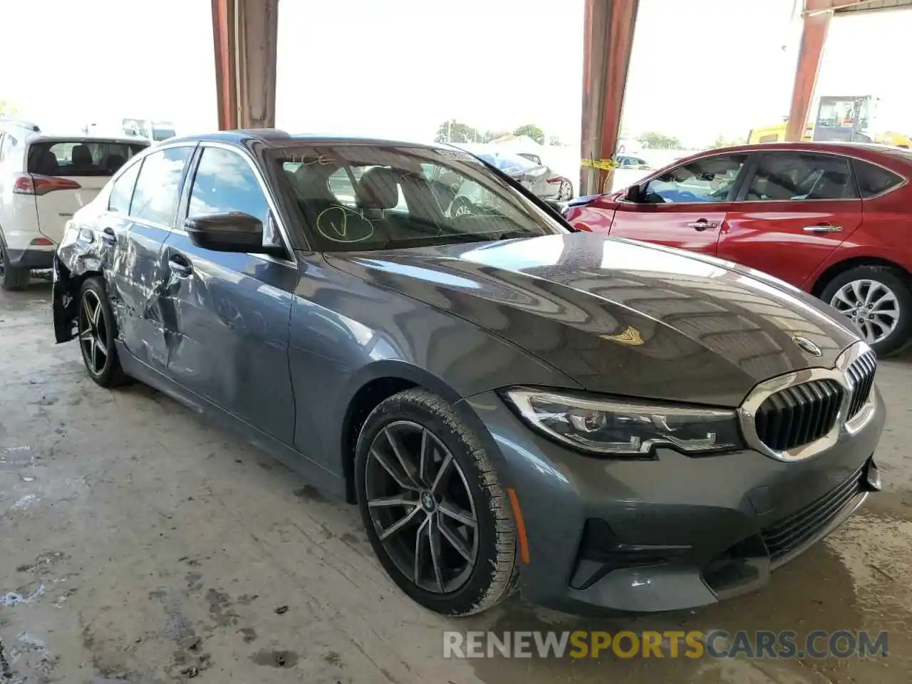 1 Photograph of a damaged car 3MW5R1J01M8C11197 BMW 3 SERIES 2021