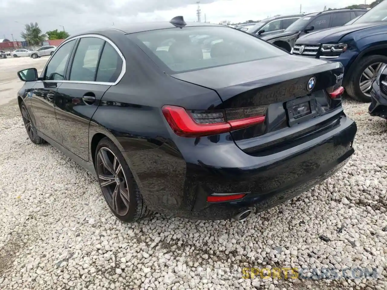 3 Photograph of a damaged car 3MW5R1J01M8C20305 BMW 3 SERIES 2021