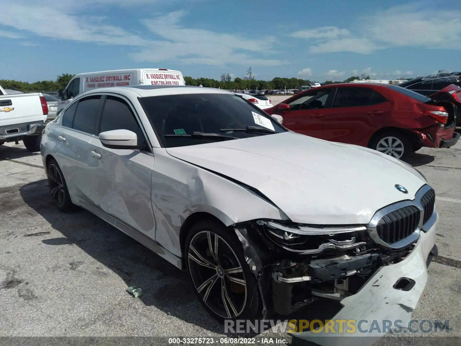 6 Photograph of a damaged car 3MW5R1J02M8B47932 BMW 3 SERIES 2021