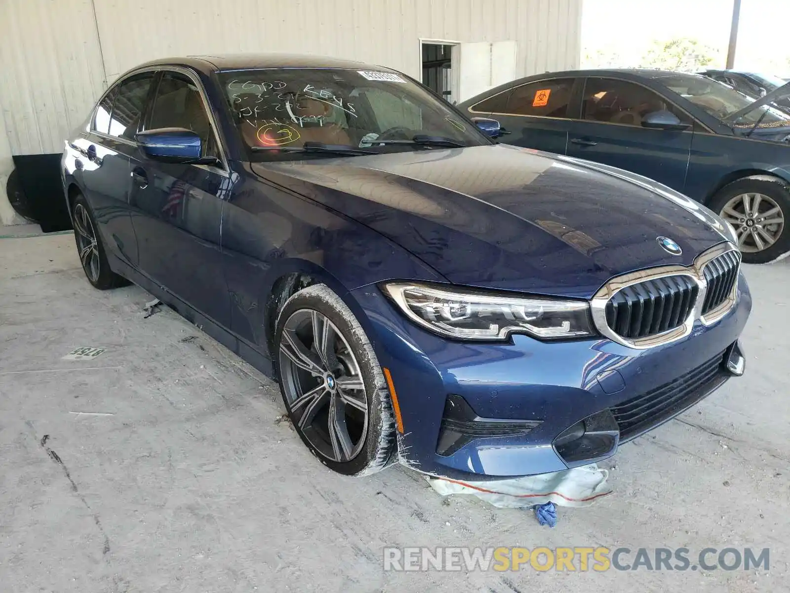 1 Photograph of a damaged car 3MW5R1J02M8B50670 BMW 3 SERIES 2021