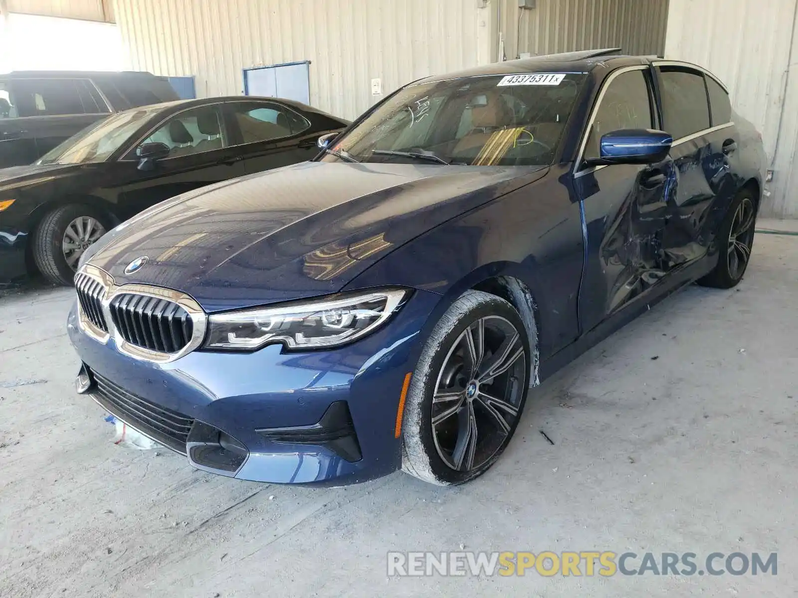 2 Photograph of a damaged car 3MW5R1J02M8B50670 BMW 3 SERIES 2021