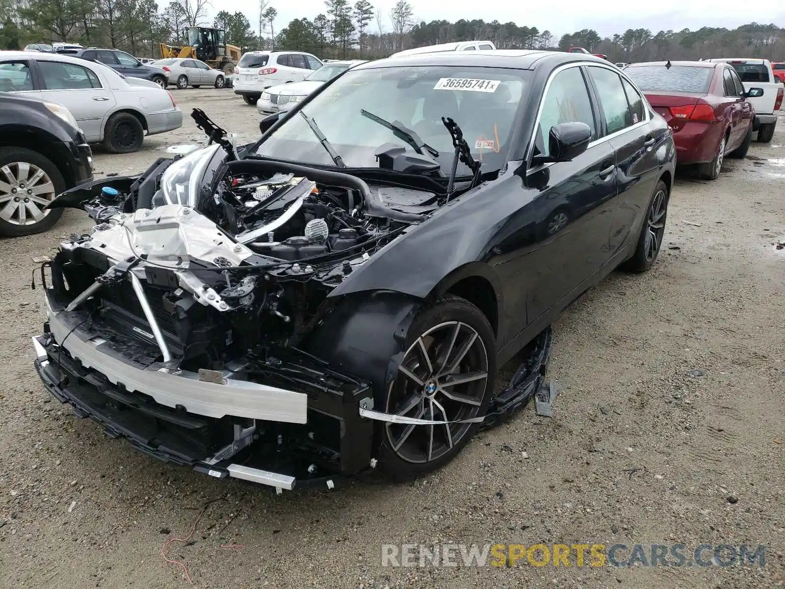 2 Фотография поврежденного автомобиля 3MW5R1J02M8B51625 BMW 3 SERIES 2021