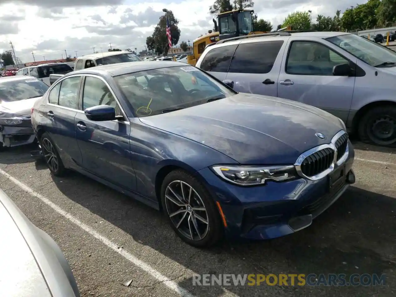 1 Photograph of a damaged car 3MW5R1J02M8B55920 BMW 3 SERIES 2021