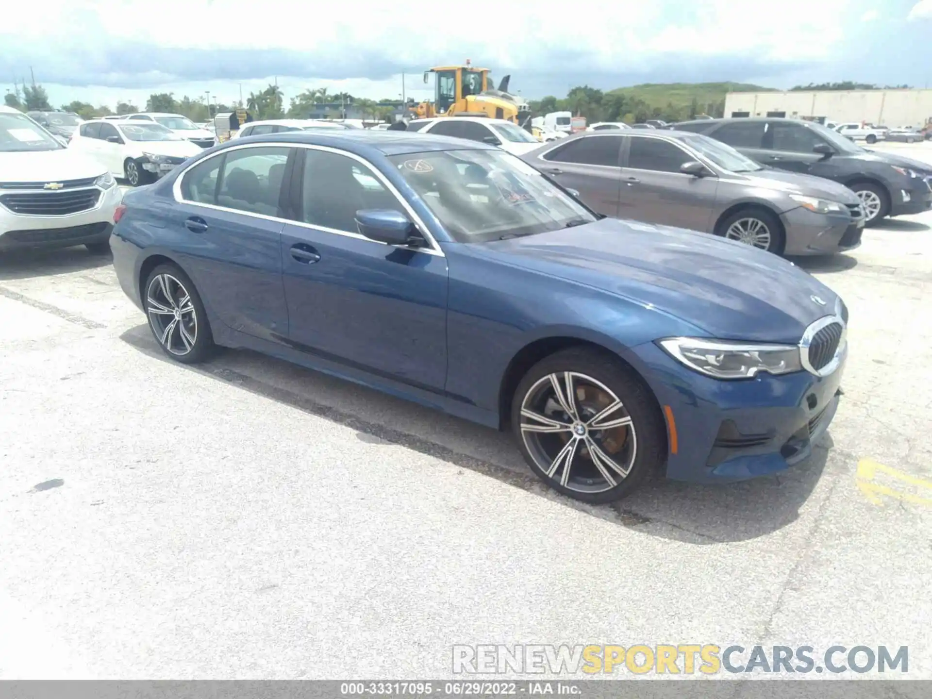 1 Photograph of a damaged car 3MW5R1J02M8B59143 BMW 3 SERIES 2021