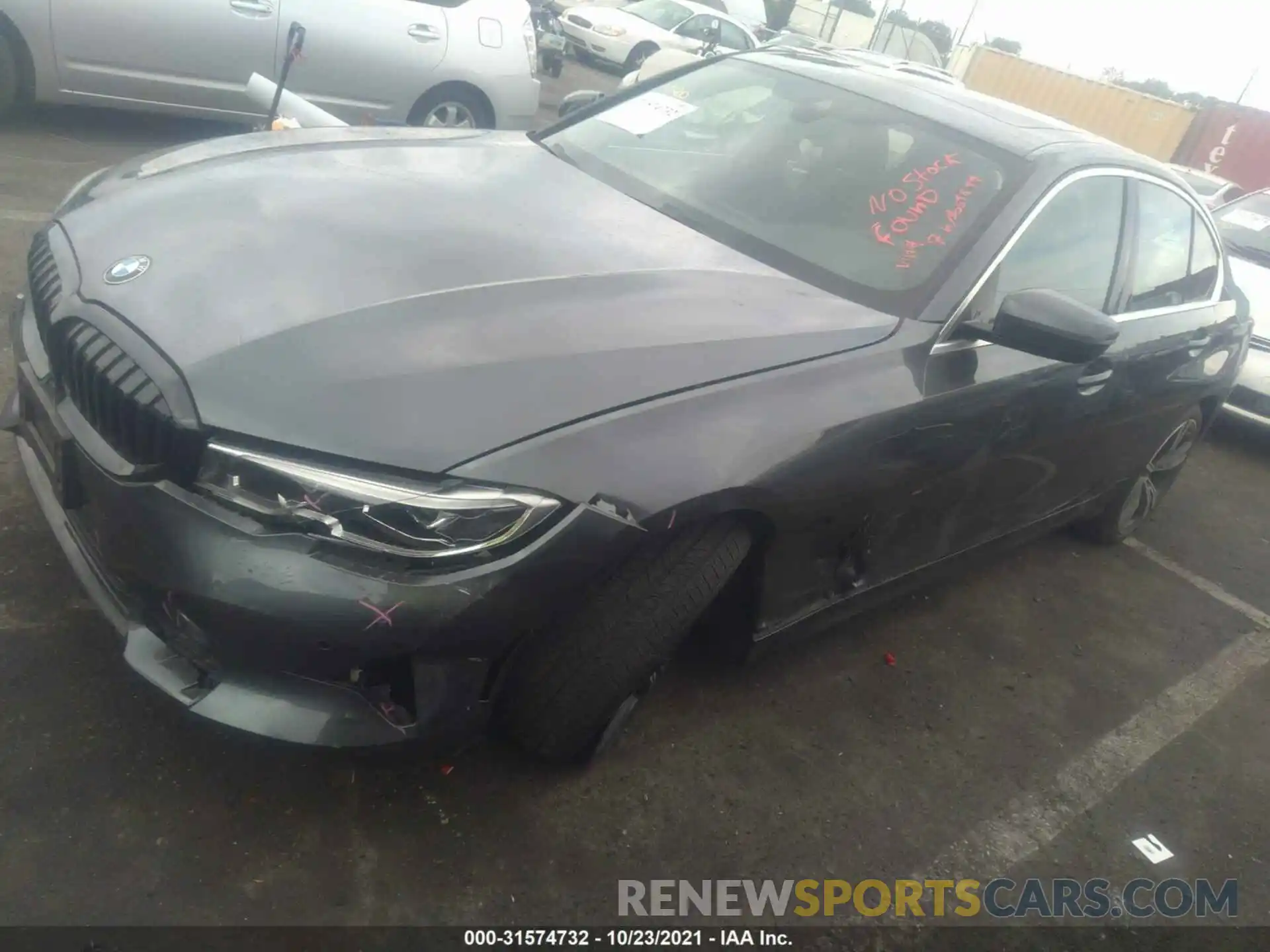 2 Photograph of a damaged car 3MW5R1J02M8B59899 BMW 3 SERIES 2021