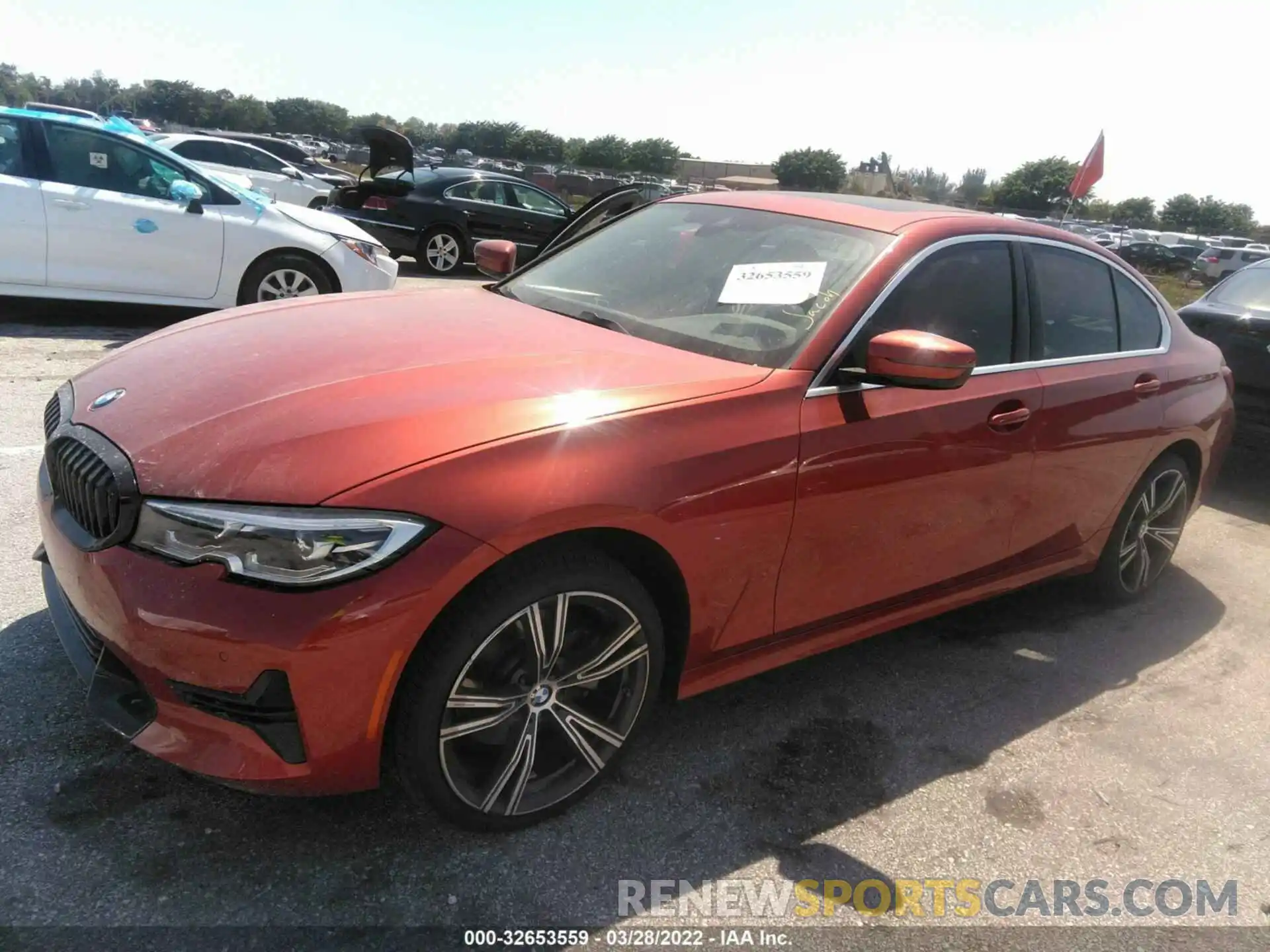 2 Photograph of a damaged car 3MW5R1J02M8B68070 BMW 3 SERIES 2021