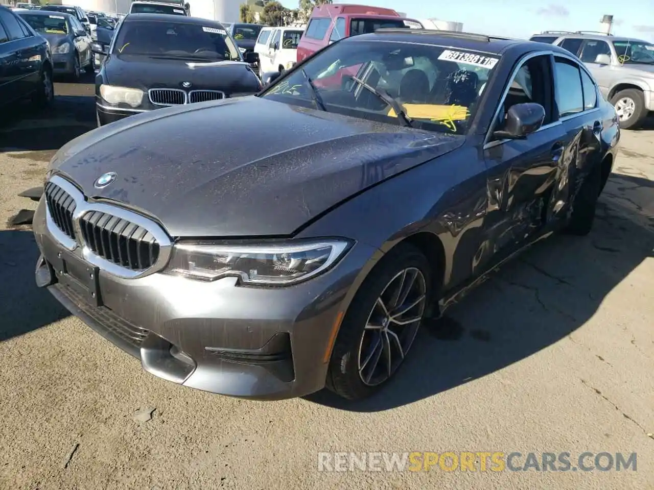 2 Photograph of a damaged car 3MW5R1J02M8B82440 BMW 3 SERIES 2021