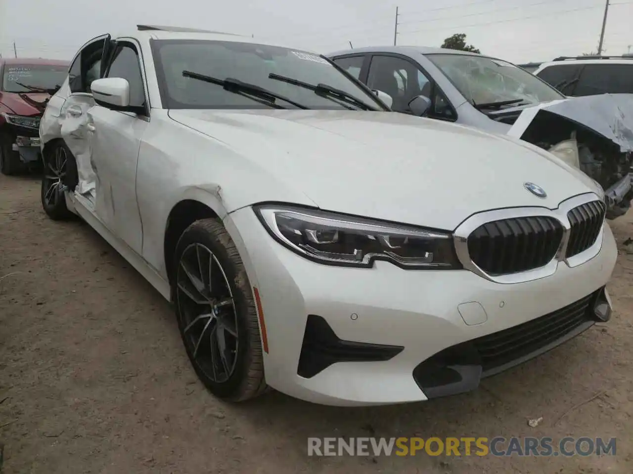 1 Photograph of a damaged car 3MW5R1J02M8B88867 BMW 3 SERIES 2021