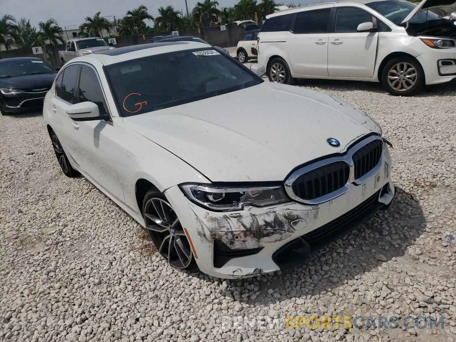 1 Photograph of a damaged car 3MW5R1J02M8B95365 BMW 3 SERIES 2021