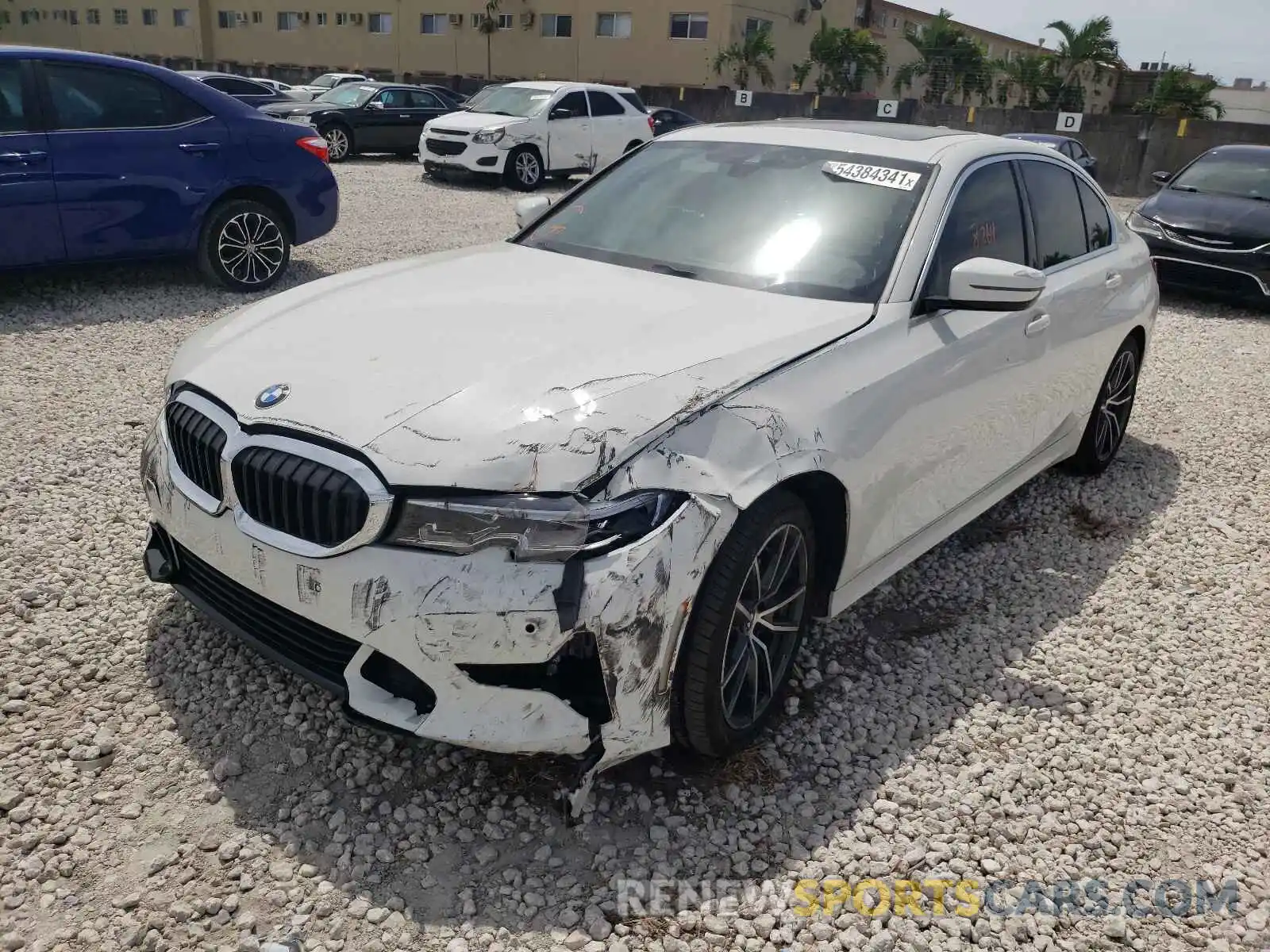 2 Photograph of a damaged car 3MW5R1J02M8B95365 BMW 3 SERIES 2021