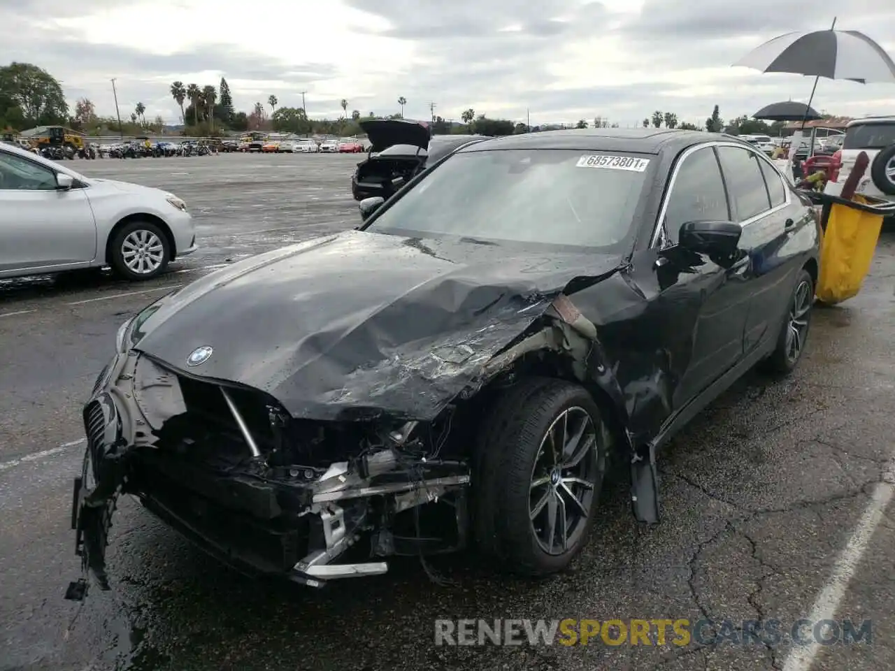 2 Photograph of a damaged car 3MW5R1J02M8C10091 BMW 3 SERIES 2021