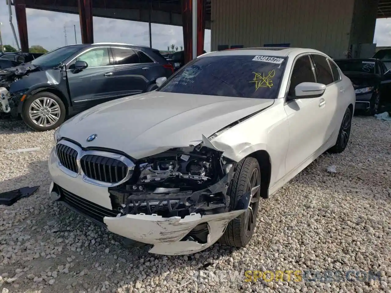 2 Photograph of a damaged car 3MW5R1J02M8C17803 BMW 3 SERIES 2021