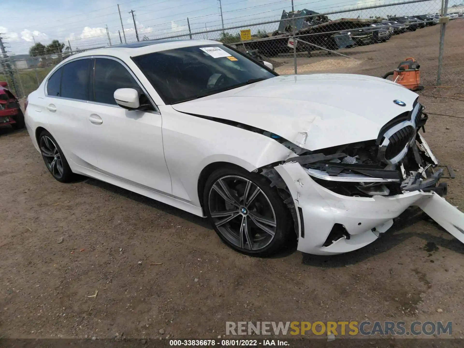 1 Photograph of a damaged car 3MW5R1J03M8B89316 BMW 3 SERIES 2021