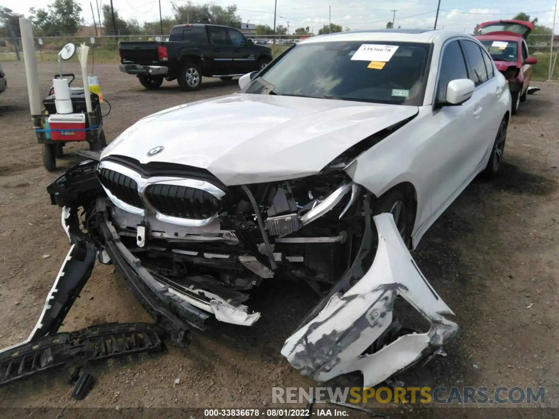 6 Photograph of a damaged car 3MW5R1J03M8B89316 BMW 3 SERIES 2021