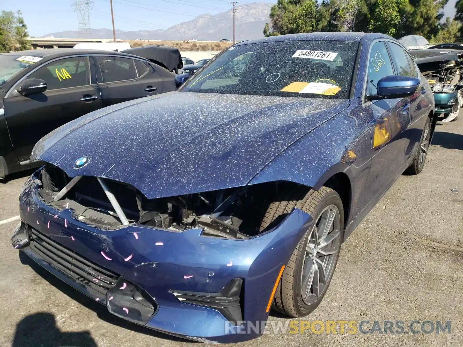 2 Photograph of a damaged car 3MW5R1J03M8B92300 BMW 3 SERIES 2021