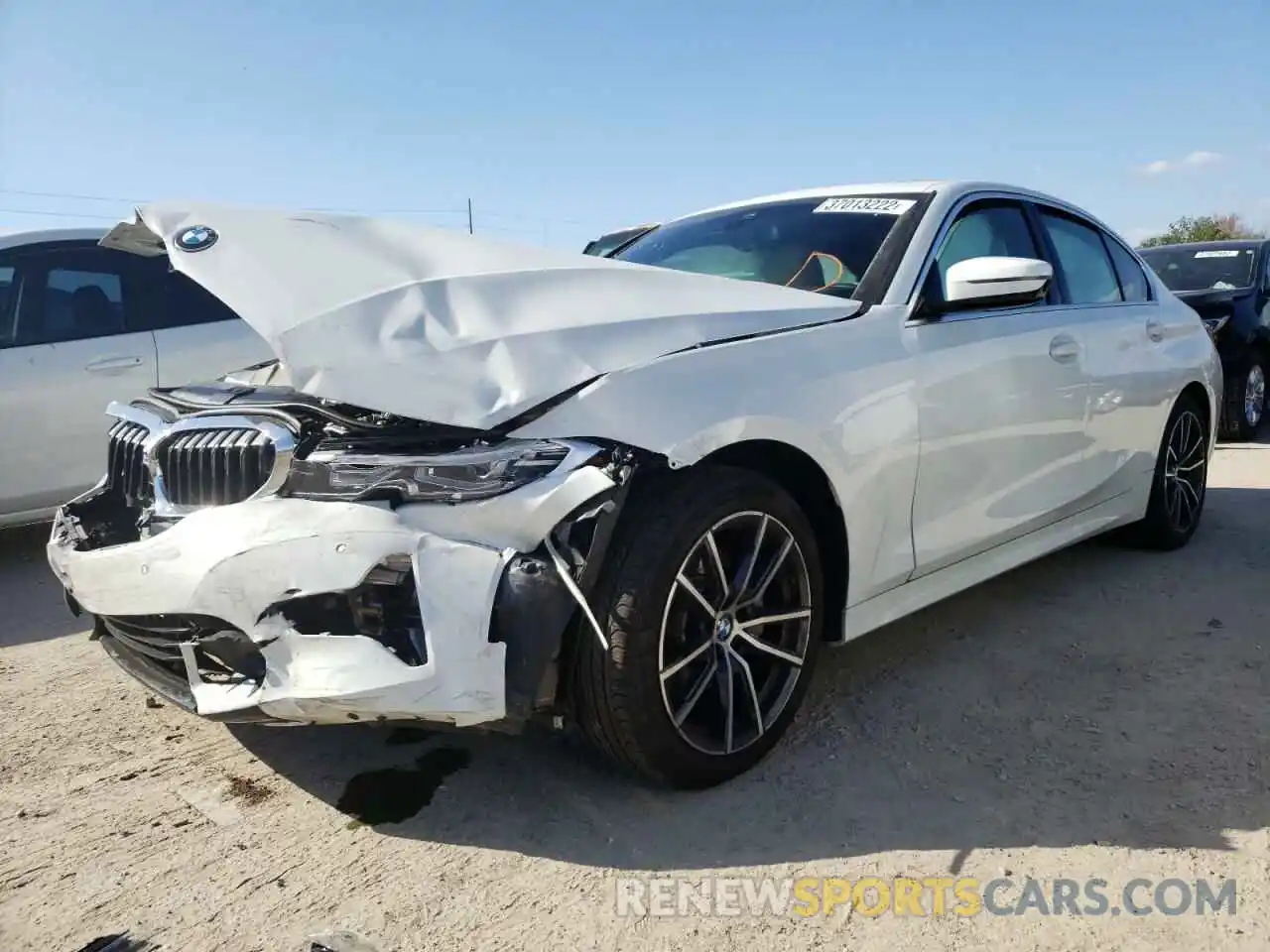 2 Photograph of a damaged car 3MW5R1J03M8B93267 BMW 3 SERIES 2021