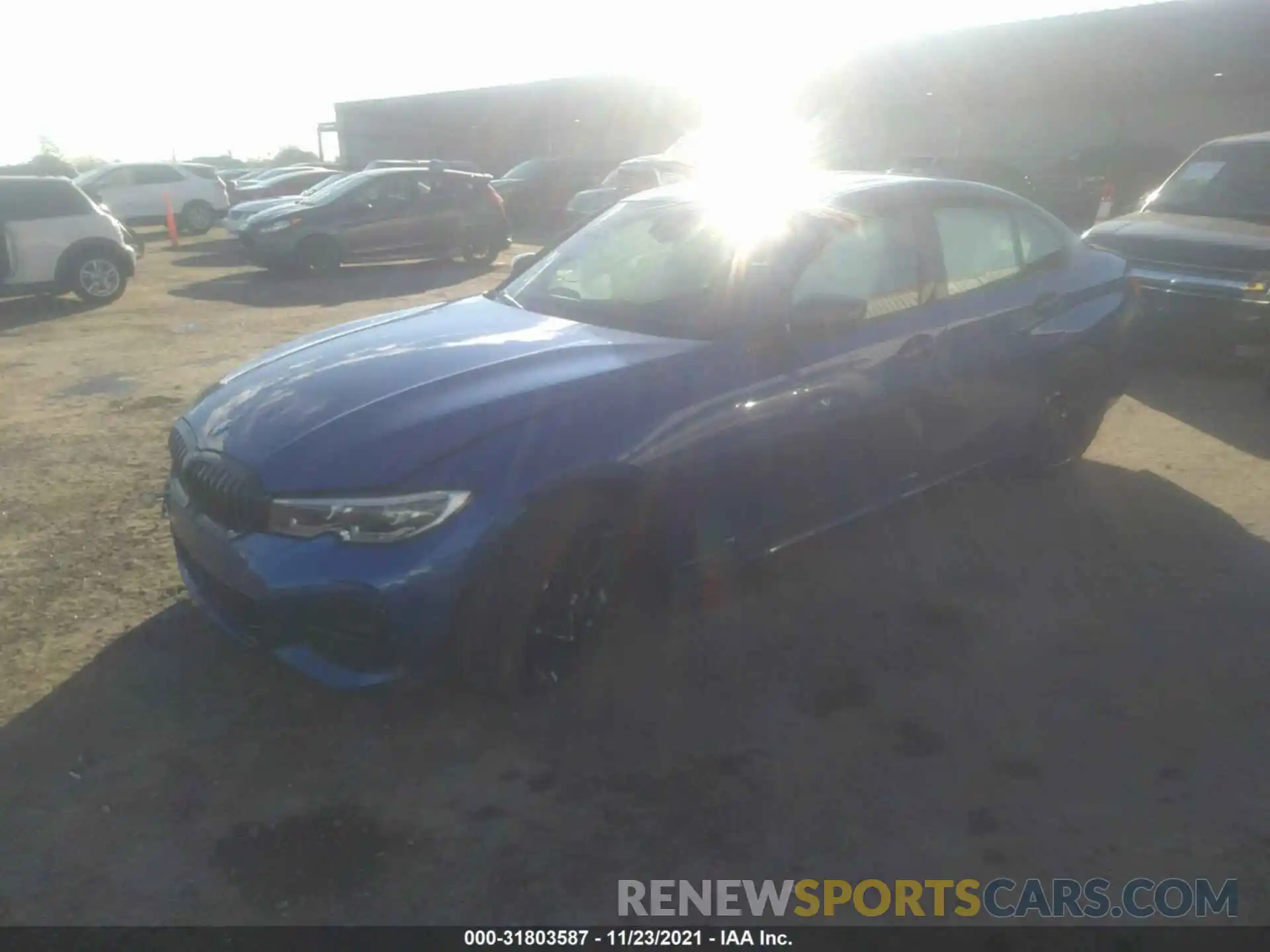 2 Фотография поврежденного автомобиля 3MW5R1J03M8C10407 BMW 3 SERIES 2021