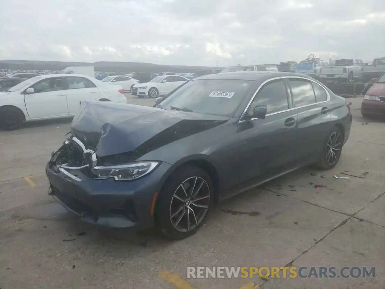 1 Photograph of a damaged car 3MW5R1J03M8C11556 BMW 3 SERIES 2021