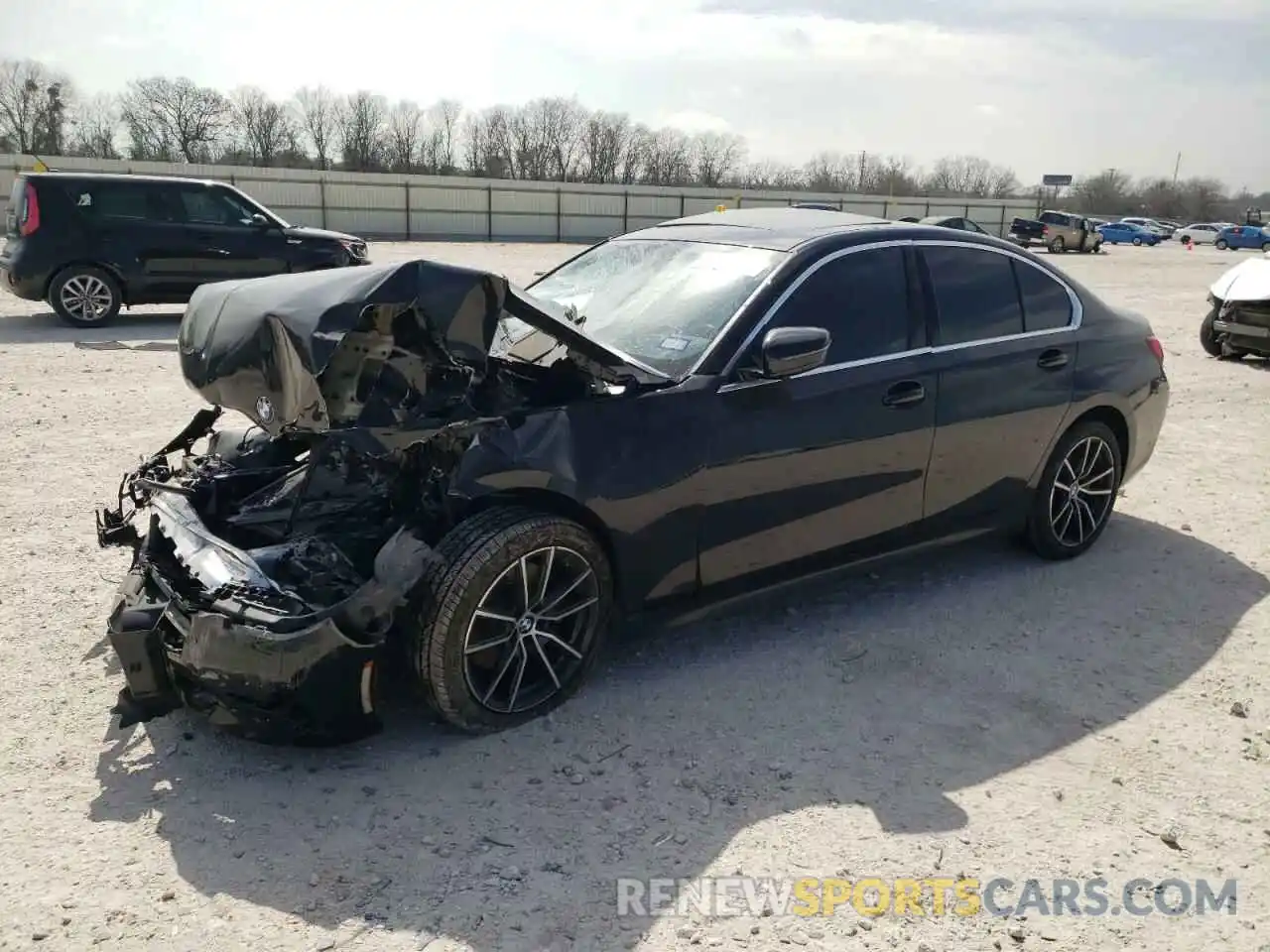 1 Photograph of a damaged car 3MW5R1J04M8B47057 BMW 3 SERIES 2021