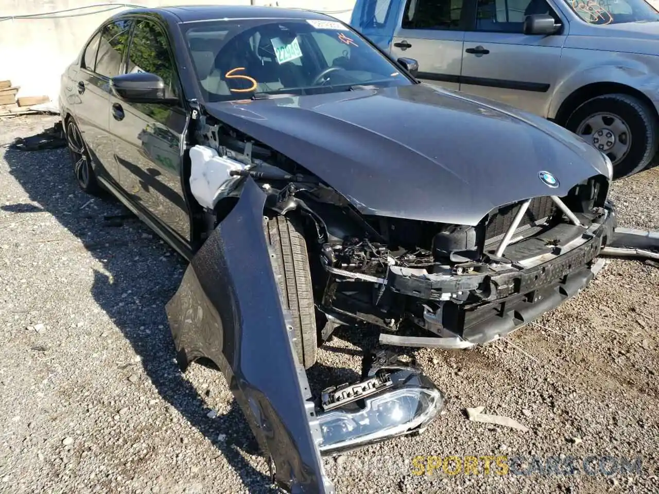 1 Photograph of a damaged car 3MW5R1J04M8B65221 BMW 3 SERIES 2021