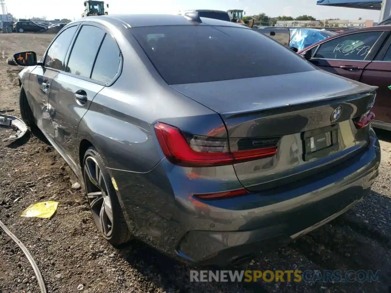 3 Photograph of a damaged car 3MW5R1J04M8B65221 BMW 3 SERIES 2021