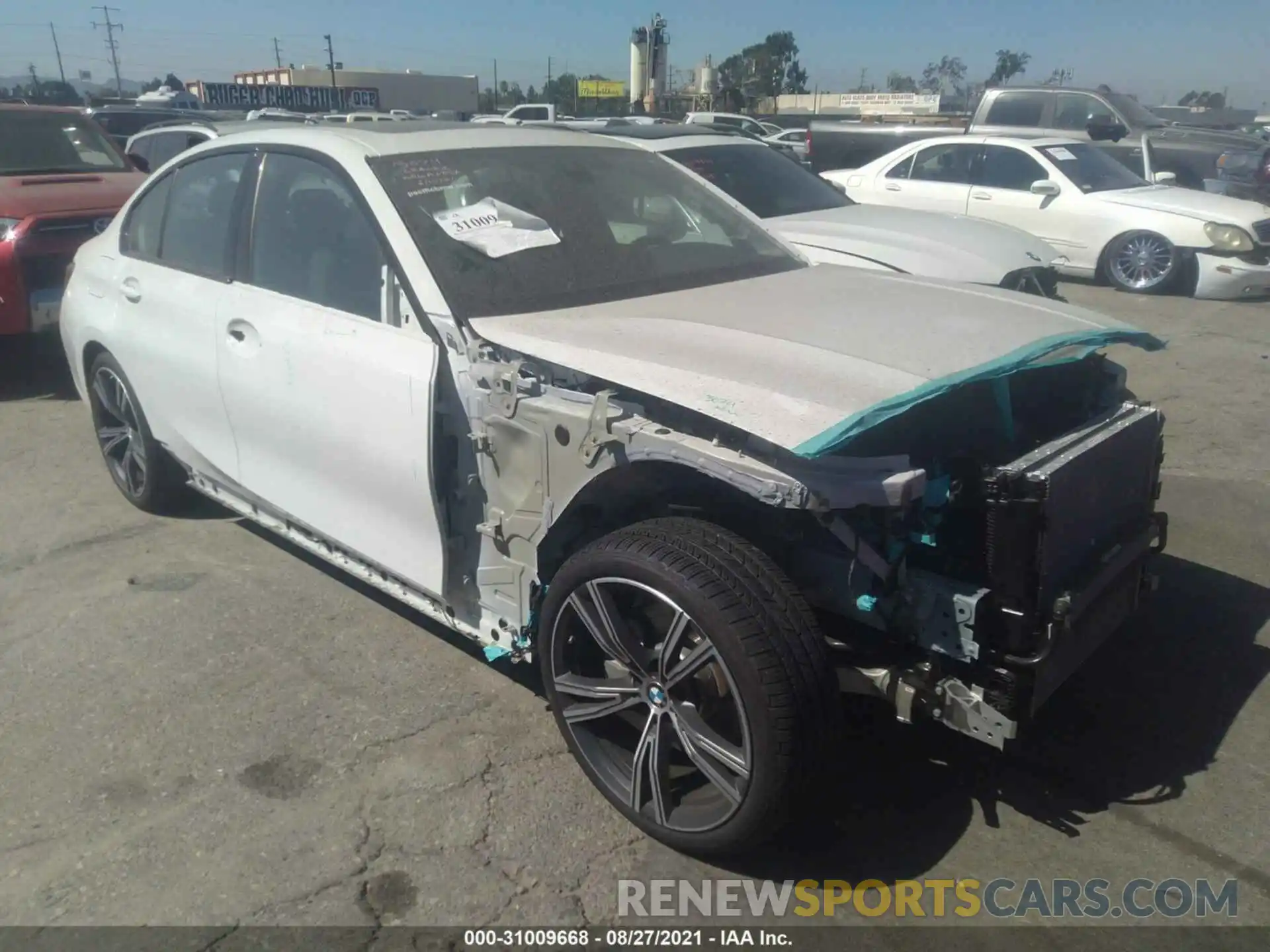 1 Photograph of a damaged car 3MW5R1J04M8B70760 BMW 3 SERIES 2021