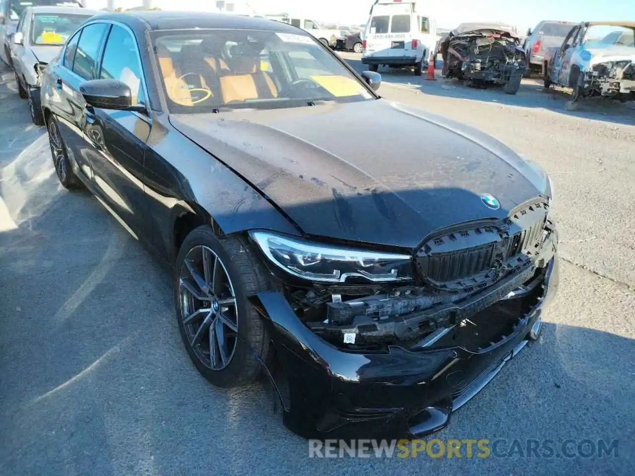 1 Photograph of a damaged car 3MW5R1J04M8B77756 BMW 3 SERIES 2021