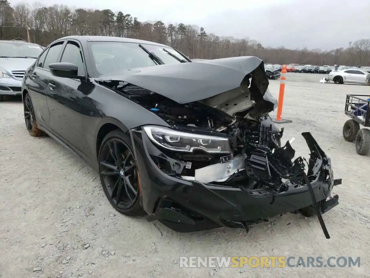 1 Photograph of a damaged car 3MW5R1J04M8B91110 BMW 3 SERIES 2021